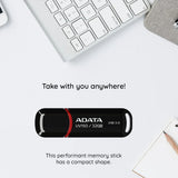 Stick de Memorie Adata AUV150-128G-RBK, USB 3.2, 128GB, Negru