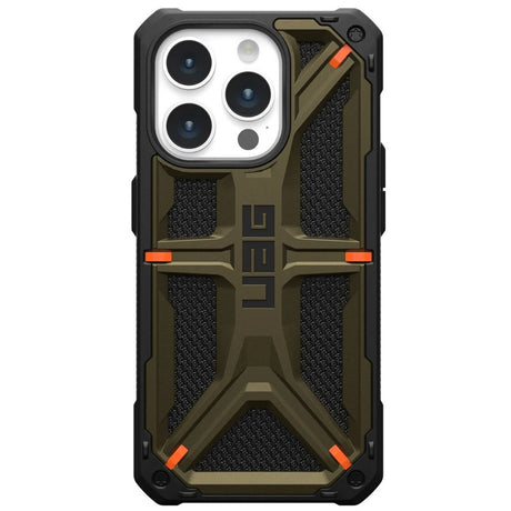 Husa de protectie UAG Monarch compatibil cu iPhone 15 Pro Max, Kevlar Element Green