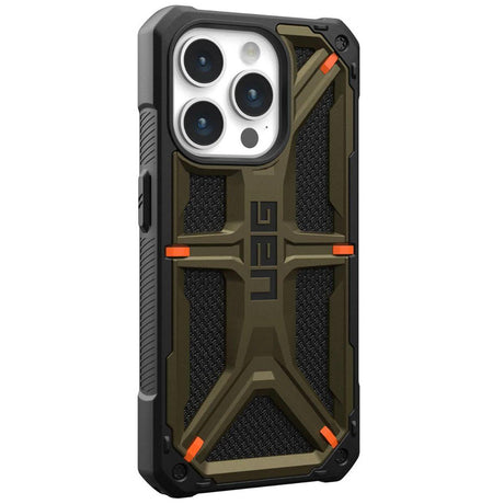 Husa de protectie UAG Monarch compatibil cu iPhone 15 Pro Max, Kevlar Element Green