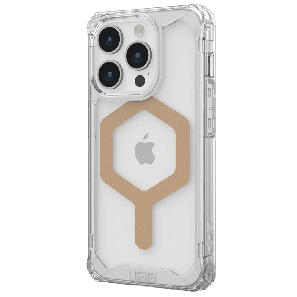 Husa de protectie UAG Plyo MagSafe compatibil cu iPhone 15 Pro Max, Ice Gold