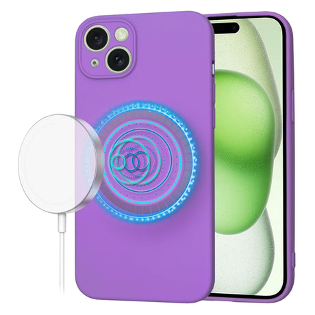 Husa de protectie Techsuit SoftFlex MagSafe compatibil cu iPhone 15 Plus, Mov