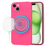 Husa de protectie Techsuit SoftFlex MagSafe compatibil cu iPhone 15 Plus, Roz Intens