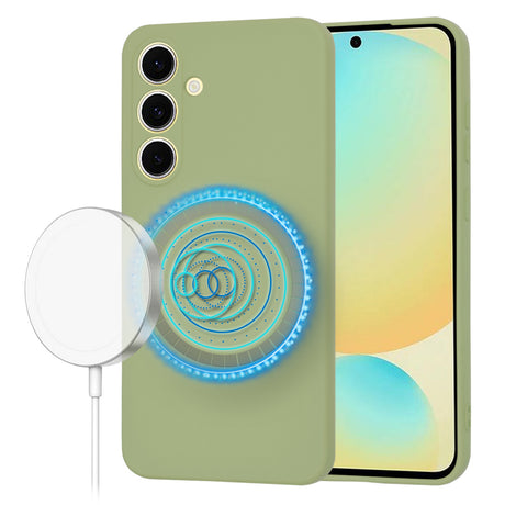 Husa de protectie Techsuit SoftFlex MagSafe compatibil cu Samsung Galaxy S24 FE, Matcha