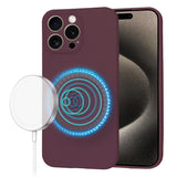 Husa de protectie Techsuit SoftFlex MagSafe compatibil cu iPhone 15 Pro Max, Plum Red