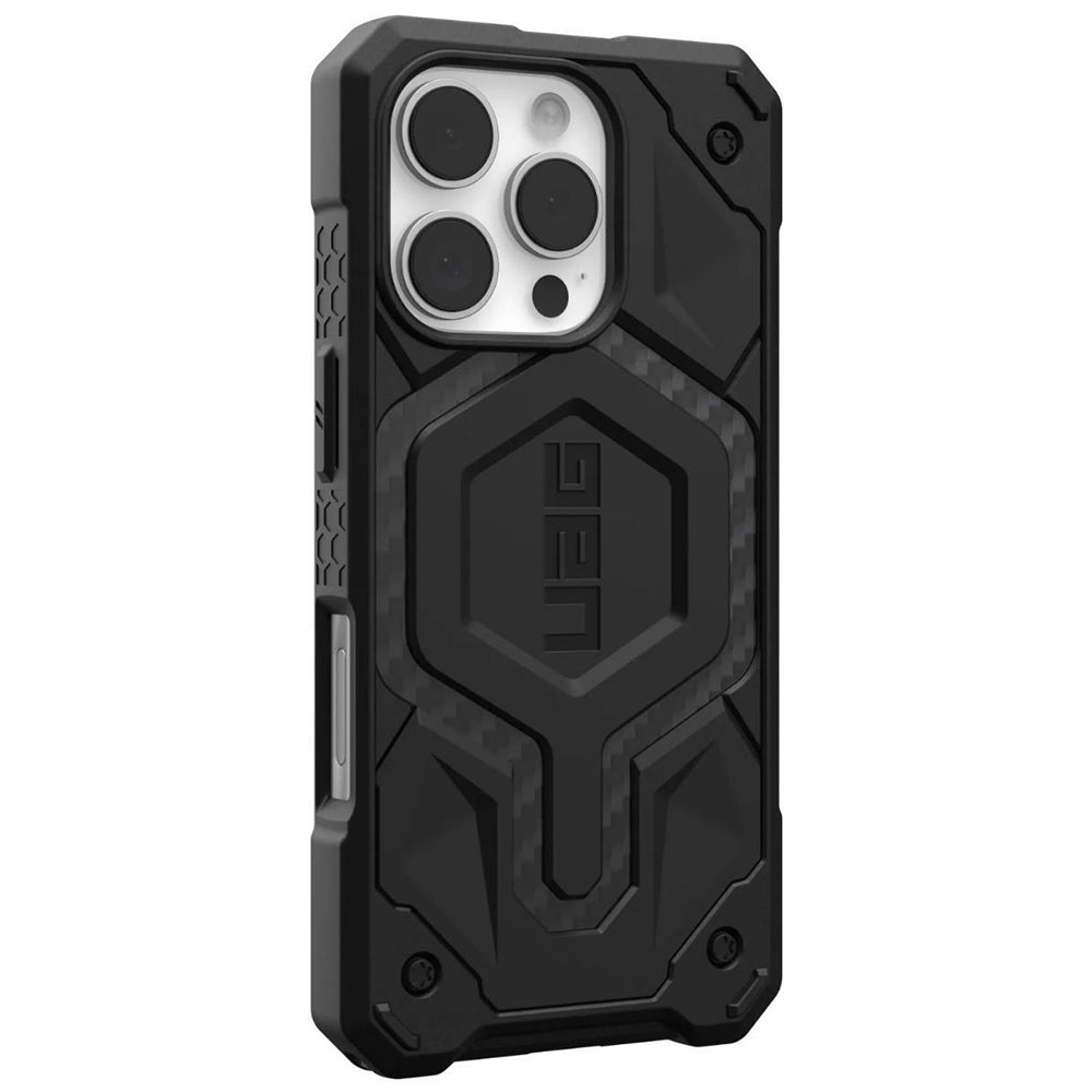 Husa de protectie UAG Monarch Pro MagSafe compatibil cu iPhone 16 Pro Max, Carbon Fiber