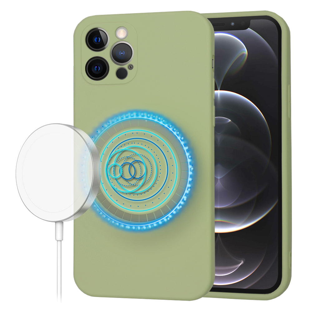 Husa de protectie Techsuit SoftFlex MagSafe compatibil cu iPhone 12 Pro, Matcha