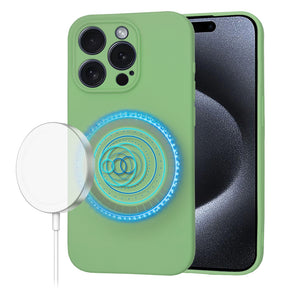Husa de protectie Techsuit SoftFlex MagSafe compatibil cu iPhone 15 Pro, Verde Menta