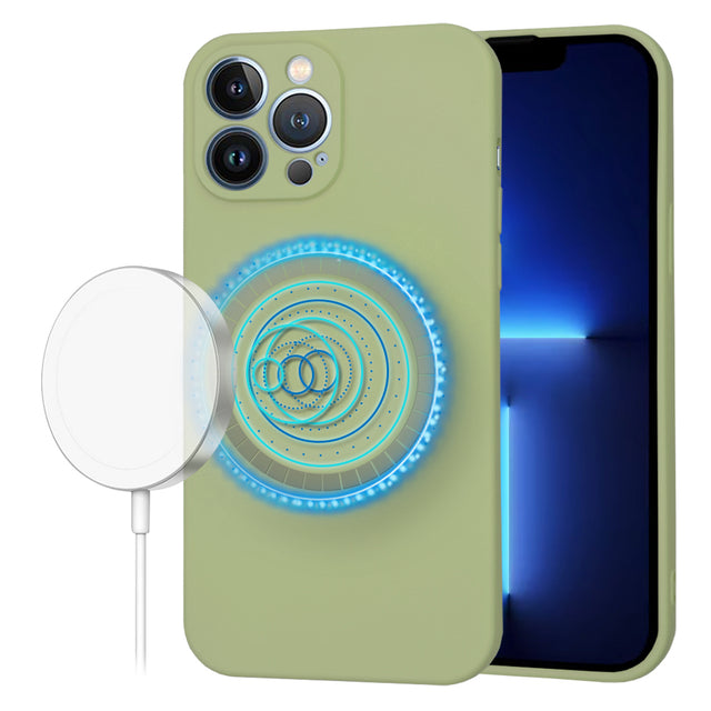 Husa de protectie Techsuit SoftFlex MagSafe compatibil cu iPhone 13 Pro Max, Matcha
