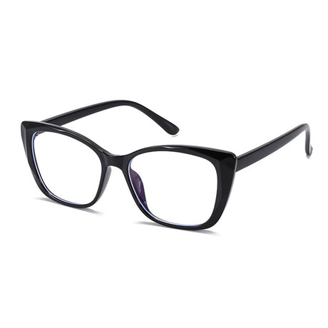 Techsuit Anti-Blue Light Glasses Reflex PC (PC28016-C1), Cat Eye, Negru