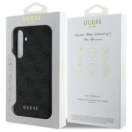 Husa de protectie Guess Hardcase 4G Classic (GUHCS24FEG4GFGR) compatibil cu Samsung Galaxy S24 FE, Gri