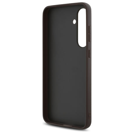Husa de protectie Guess Hardcase 4G Classic (GUHCS24FEG4GFBR) compatibil cu Samsung Galaxy S24 FE, Maro