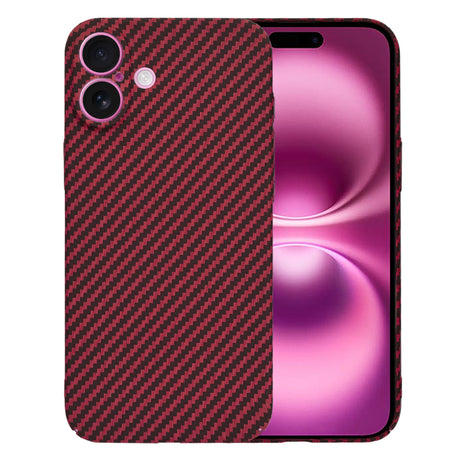 Husa de protectie Techsuit Carbonite FiberShell compatibil cu iPhone 16 Plus, Rosu