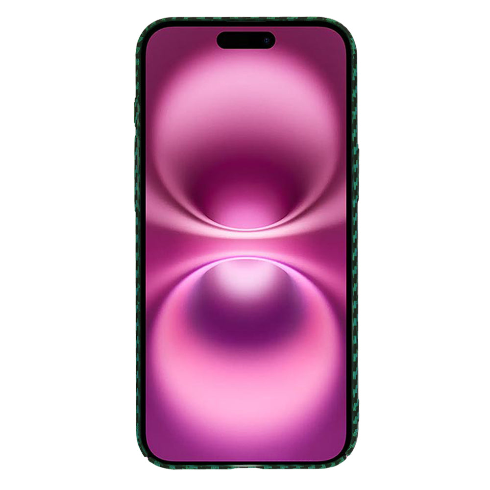 Husa de protectie Techsuit Carbonite FiberShell compatibil cu iPhone 16 Plus, Verde