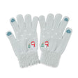Techsuit Gloves (ST0011), from Mink Fur, Size 21cm, Albastru