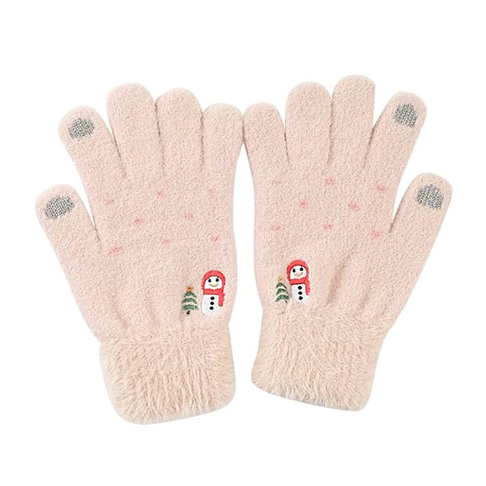 Techsuit Gloves (ST0011), from Mink Fur, Size 21cm, Bej