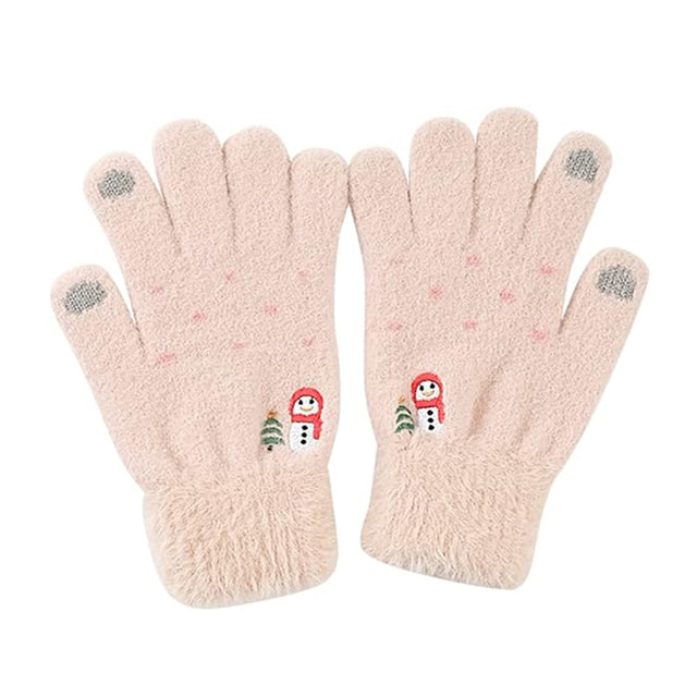 Techsuit Gloves (ST0011), from Mink Fur, Size 21cm, Bej