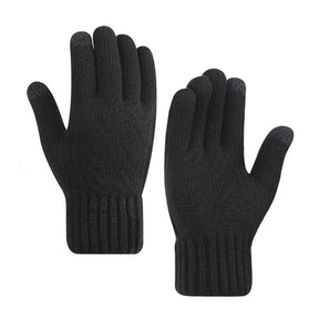 Techsuit Gloves (ST0015), from Alpaca Wool, Size 21cm, Negru