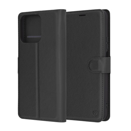 Husa de protectie Techsuit Leather Folio compatibil cu Honor 200 Smart / X7c, Negru