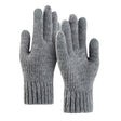Techsuit Gloves (ST0012), from Alpaca Wool, Size 22cm, Gri Deschis