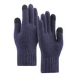 Techsuit Gloves (ST0012), from Alpaca Wool, Size 22cm, Bleumarin