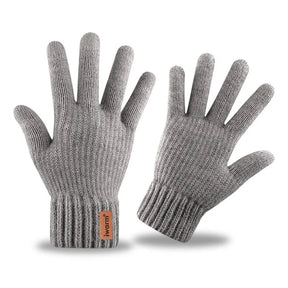 Iwarm Gloves (ST0016), from Alpaca Wool, Size 22cm, Gri