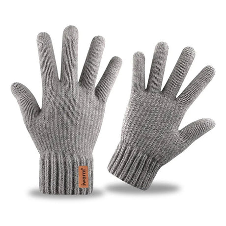 Iwarm Gloves (ST0016), from Alpaca Wool, Size 22cm, Gri
