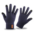 Iwarm Gloves (ST0016), from Alpaca Wool, Size 22cm, Bleumarin