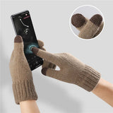 Iwarm Gloves (ST0016), from Alpaca Wool, Size 22cm, Gri