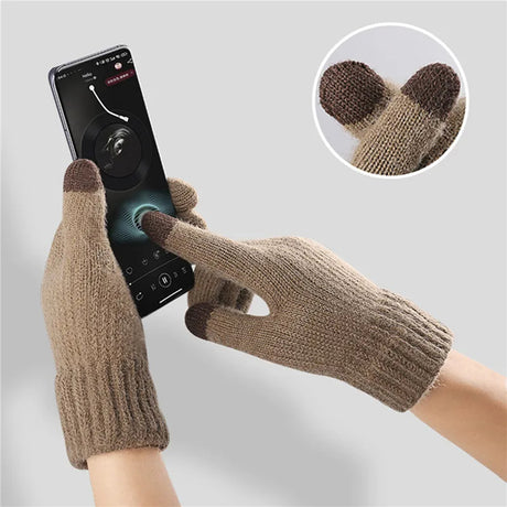 Iwarm Gloves (ST0016), from Alpaca Wool, Size 22cm, Gri