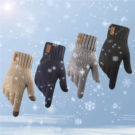 Iwarm Gloves (ST0016), from Alpaca Wool, Size 22cm, Gri