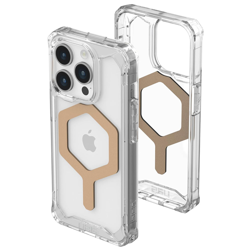 Husa de protectie UAG Plyo MagSafe compatibil cu iPhone 15 Pro Max, Ice Gold