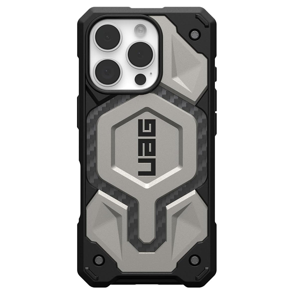 Husa de protectie UAG Monarch Pro MagSafe compatibil cu iPhone 16 Pro, Titanium