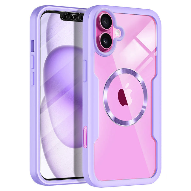 Folie de protectie Techsuit ColorVerse 360 MagSafe Series + compatibil cu iPhone 16 Plus, Mov