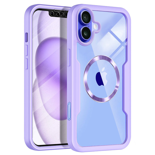Folie de protectie Techsuit ColorVerse 360 MagSafe Series + compatibil cu iPhone 16, Mov