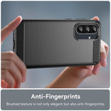 Husa de protectie Techsuit Carbon Silicone compatibil cu Samsung Galaxy A36 5G / A56 5G, Albastru