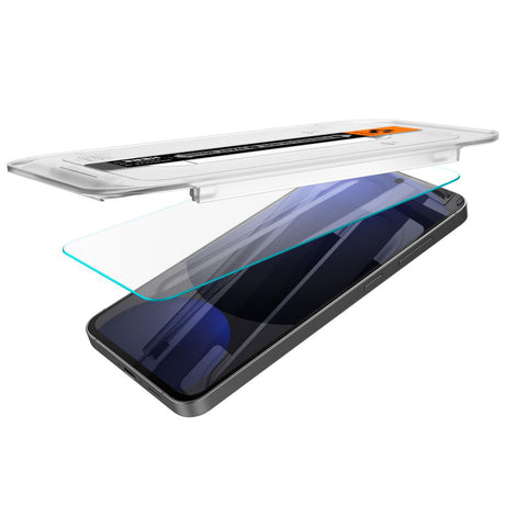 Folie de protectie Spigen (set de 2) Glas.tR EZ-FIT (AGL08729) compatibil cu Samsung Galaxy S24 FE / A56 5G, Transparent