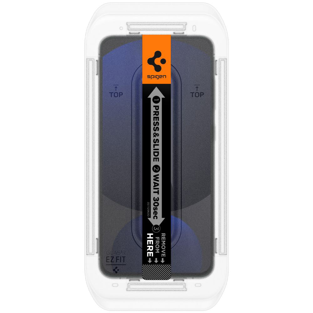Folie de protectie Spigen (set de 2) Glas.tR EZ-FIT (AGL08729) compatibil cu Samsung Galaxy S24 FE / A56 5G, Transparent