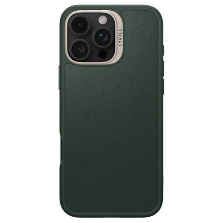 Husa de protectie Spigen Cyrill Kajuk MagSafe (ACS08398) compatibil cu iPhone 16 Pro Max, Verde Padure