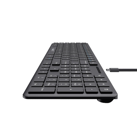 Tastatura/Mouse Havit Wired Keyboard (KB252), USB-C, 300mA, 1.5m, 5V, Negru
