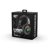 Casti Havit Gaming (H2002d), Detachable Microphone, 53mm Speaker, Compatible with PS4/XBOX, Jack 3.5mm, 2m, Rosu