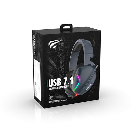 Casti Havit Gaming (H2038U), with Microphone, 50mm Speaker, USB, 2m, Negru