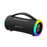 Casti Havit Wireless Speaker (SK834BT), Type-C, Bluetooth 5.3, TWS, TF, FM, USB, RGB Lights, IPX6, 4000mAh, Negru