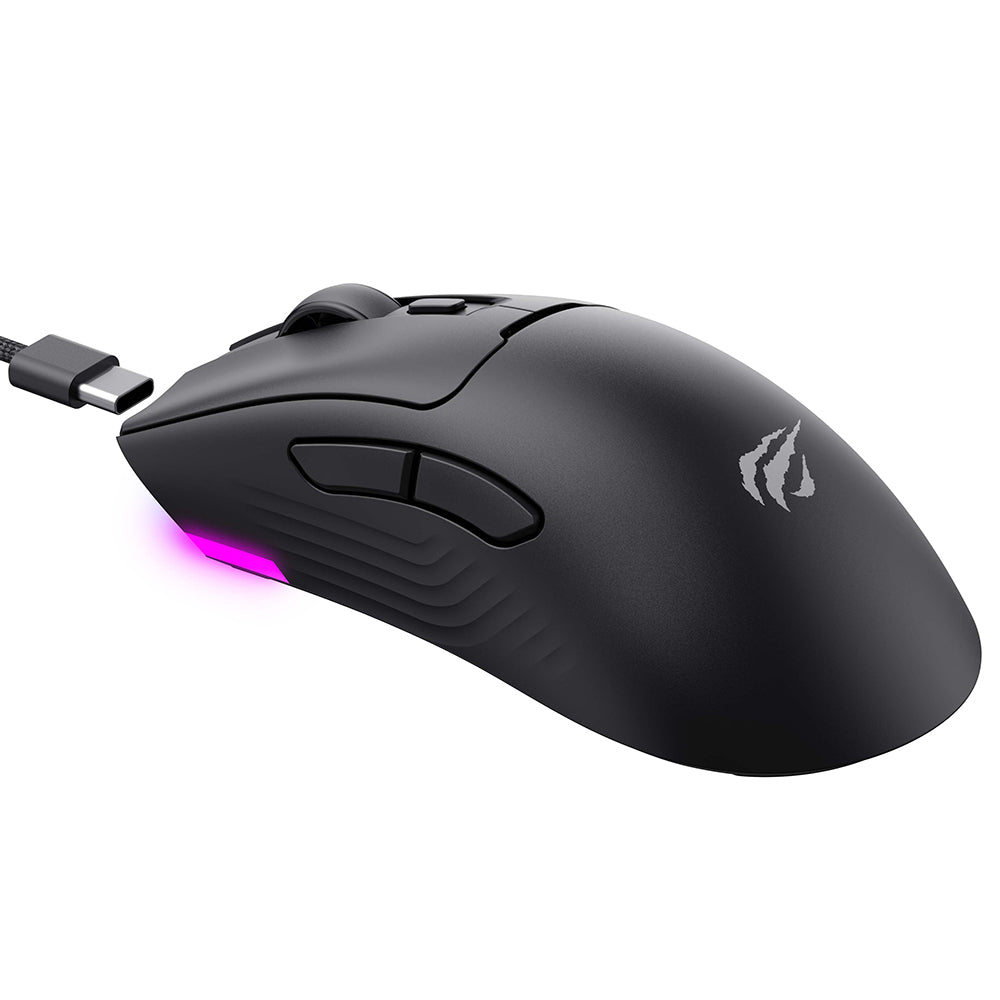 Tastatura/Mouse Havit Wireless Gaming Mouse (MS966WB), 2.4GHz, 800/1600/2400/3200/6000/10000 DPI, 500mAh, Negru
