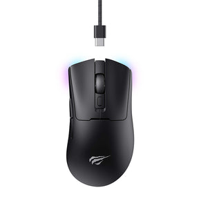 Tastatura/Mouse Havit Wireless Gaming Mouse (MS966WB), 2.4GHz, 800/1600/2400/3200/6000/10000 DPI, 500mAh, Negru