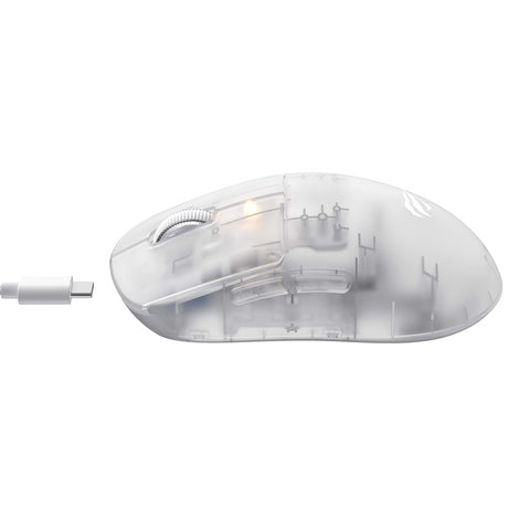 Tastatura/Mouse Havit Wireless Gaming Mouse (MS970WB Pro), 2.4GHz, 800/1600/2400/3200/6400/12000 DPI, 300mAh, Transparent White
