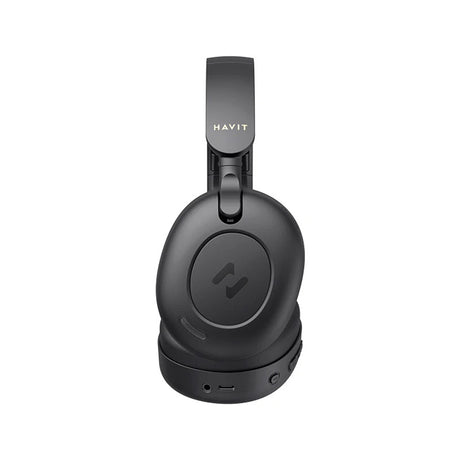 Casti Havit Wireless (H655BT), On-ear, Bluetooth 5.3, Hybrid Active Nosie Cancelling, 700mAh, Foldable, USB-C, Negru