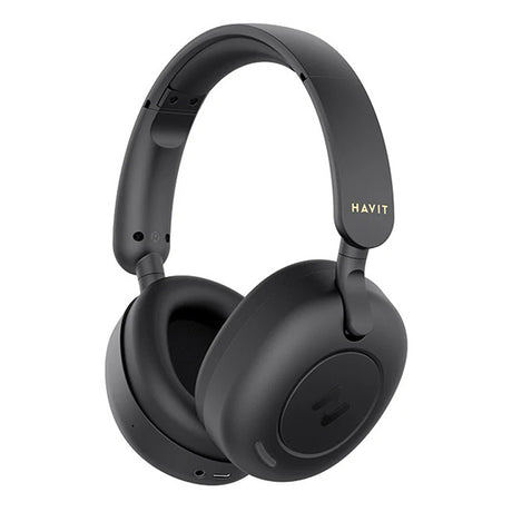 Casti Havit Wireless (H655BT), On-ear, Bluetooth 5.3, Hybrid Active Nosie Cancelling, 700mAh, Foldable, USB-C, Negru