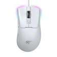 Tastatura/Mouse Havit Wired Gaming Mouse (MS966), with RGB Lights, 800/1600/3200/6400/8000/12000 DPI, 1.6m, 5V, Alb
