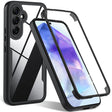 Folie de protectie Techsuit ColorVerse 360 Series + compatibil cu Samsung Galaxy A55 5G, Negru