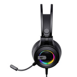 Casti Havit Gaming (H2040d), with Microphone, RGB, USB, Jack 3.5mm, Negru